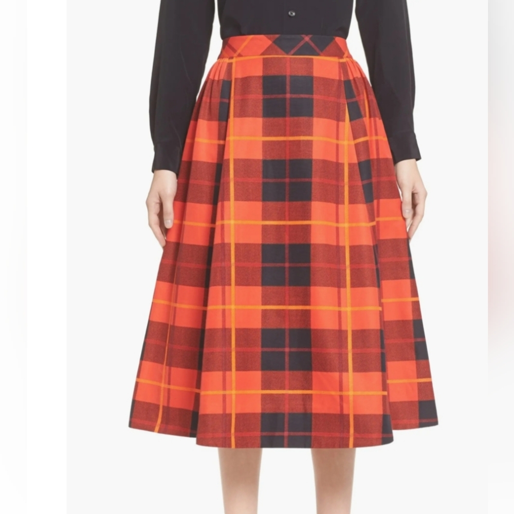 kate spade Plaid A-Line Skirt